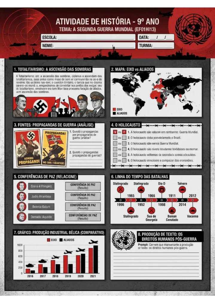 Atividade de História - Segunda Guerra Mundial