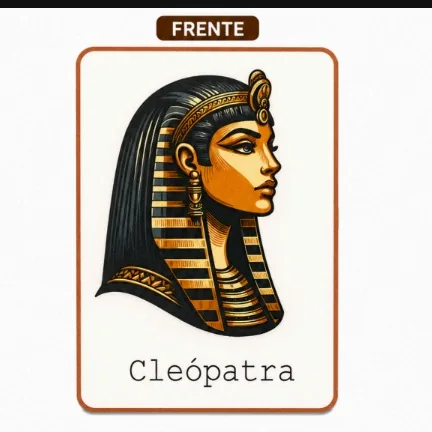 Jogo da Memória Egito Antigo - carta Cleópatra