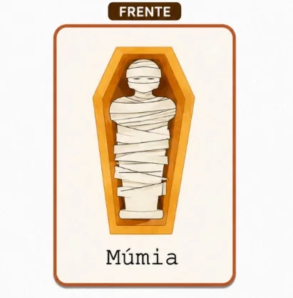 Jogo da Memória Egito Antigo - carta Múmia