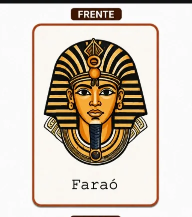 Jogo da Memória Egito Antigo - carta Faraó