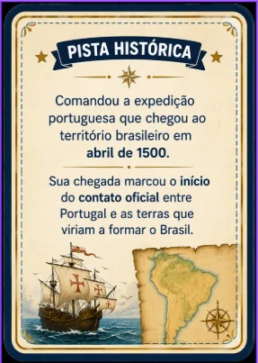 Jogo da Memória História do Brasil - pista histórica