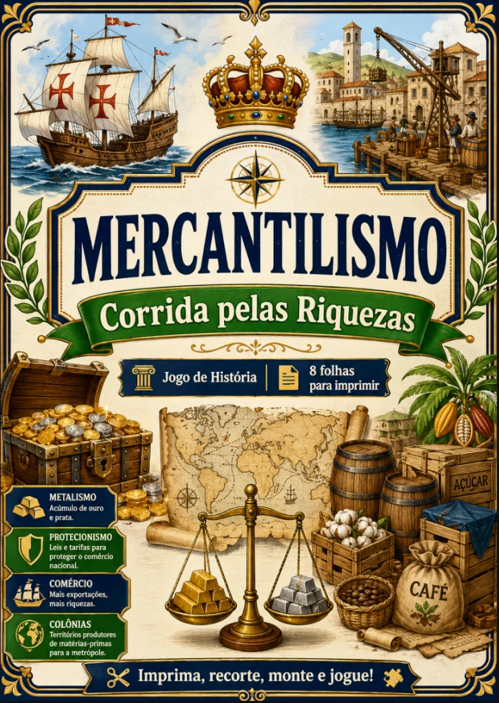 Jogo de História - Mercantilismo Corrida pelas Riquezas